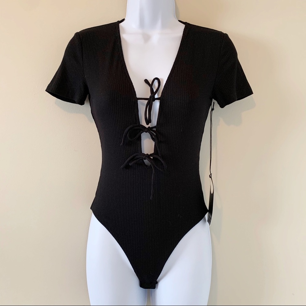 Privacy Please Xenia Bodysuit Black Size XS NWT - Picture 2 of 16